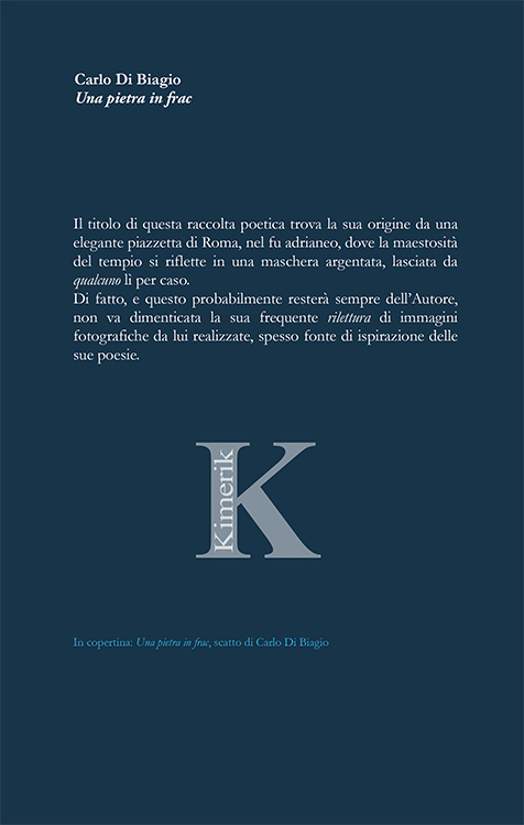 Quarta di copertina di Una pietra in frac